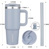 BJPKPK Tumbler With Handle 30 oz Stainless Steel Insulated Tumbler