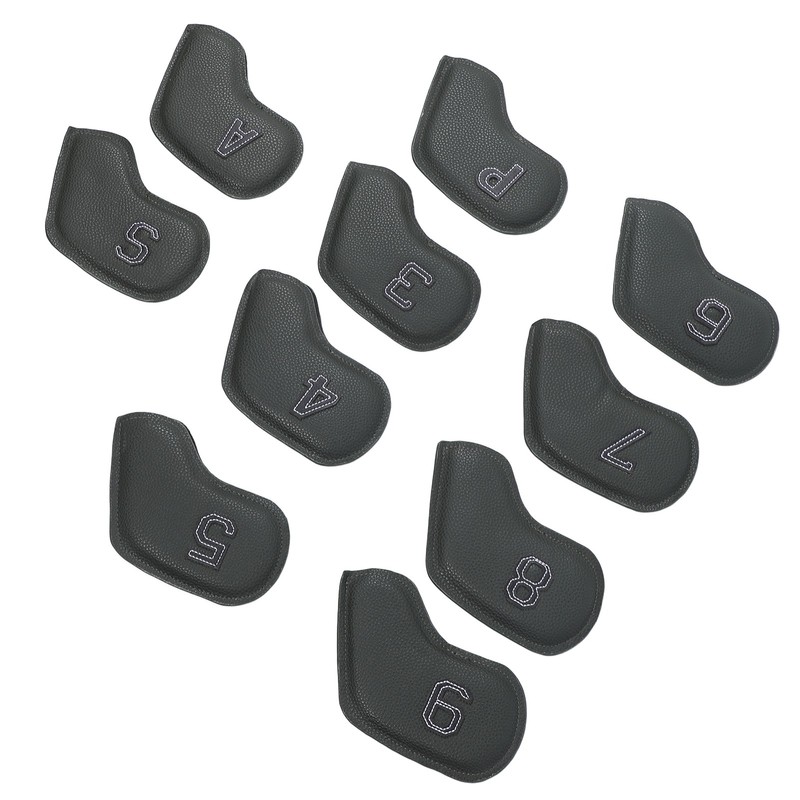 10 Pcs Golf Club Head Cover Stylish Exquisite PU Protective