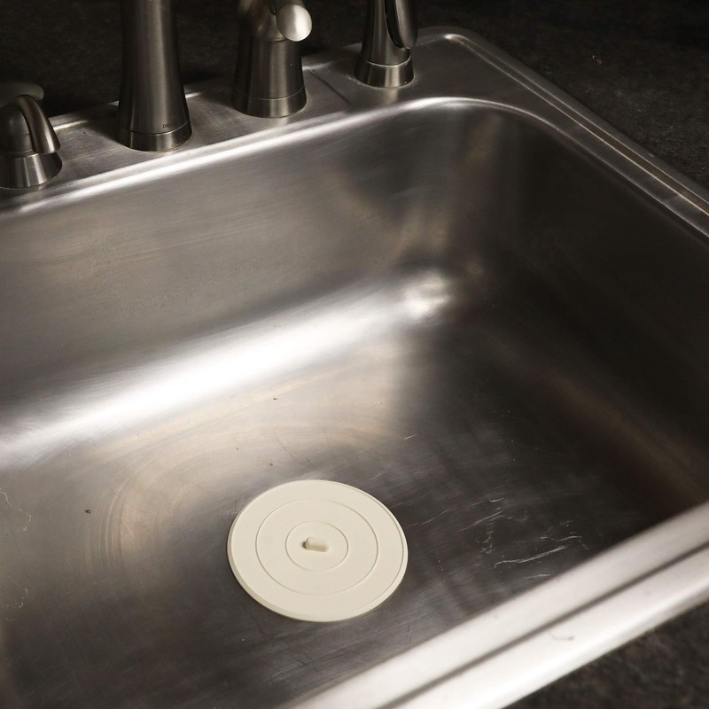 DANCO 89042P Flat Kitchen Sink Stopper, Flat Suction Drain Plug,