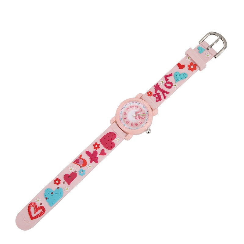 Children Cartoon Wrist Watch PVC Strap Waterproof Quartz Watch for