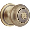 Kwikset Juno Entry Door Knob with Lock and Key, Secure