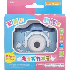 Topran TKSWI-003B Kids Camera, Blue, Cat