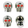 Custom Accessories 16220 Chrome Skull Style Valve Cap -, Pack