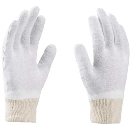 3Kamido Cotton Gloves, Soft Gloves, Medical Cosmetic Gloves, White, Gentle and Delicate for the Hand (8 (12 Pairs), White)