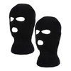 2 Pcs Kids 3-Hole Ski Mask Children Knitted Full Face