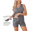 Ekouaer Maternity Pajamas for Women Crewneck Postpartum Pajamas Sleeveless Pregnancy