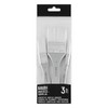 Liquitex Basics 3699369 Synthetic Brush Set, 3 Flat Brushes -