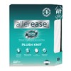 AllerEase CleanBoost Plush Knit Soft Waterproof Mattress Protector Queen Size Allergen Barrier Temperature Balancing Machine Washable Mattress Cover with Elastic Anchor Bands Mattress Cover (White)