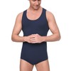 Landofgenie Men's Cotton Sleeveless Romper with Snap Crotch Solid Colours