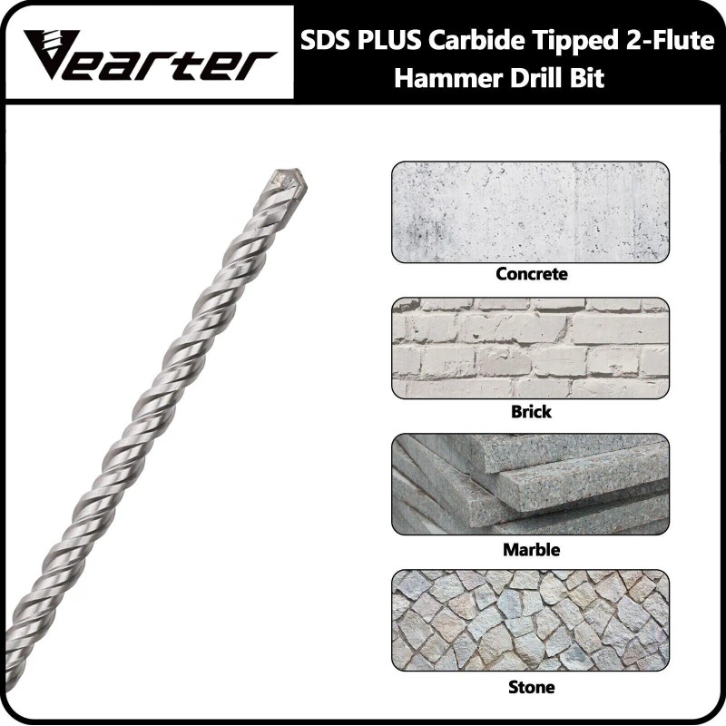 Vearter 1/2'' X 18'' SDS PLUS Rotary Hammer Drill Bit