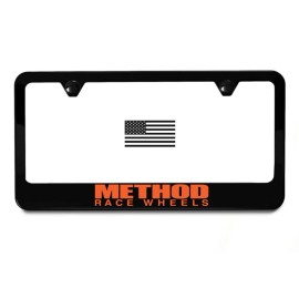Method Race Wheels License Plate Frame | Black Metal | Street Performance USA