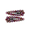 Sparkle Shiny Beautiful Diamante Rhinestone Triangular Shape Snap Hair Clips,