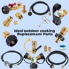 Propane Elbow Adapter, Low Pressure 3/8" Male Flare Propane Elbow