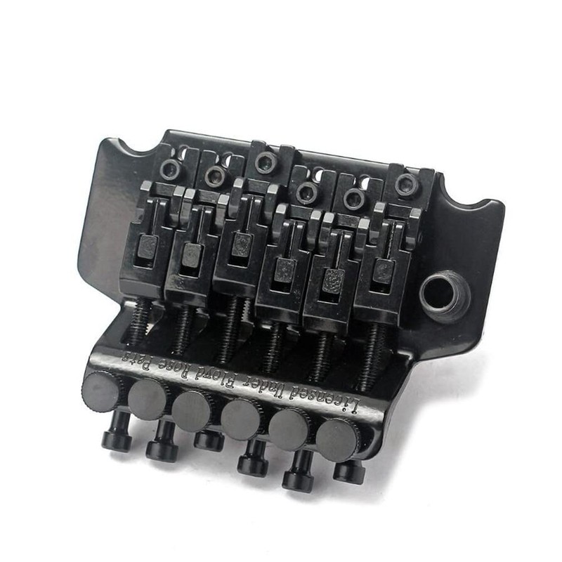 Black Replacement Double Roll Locking Tremolo System Bridge Electric Guitar