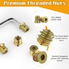 Pack of 50 Screw Nuts, M4 x 10 mm Threaded
