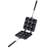 Logos 81062244 Takoyaki Ball Maker, Black, Approx. Width 14.0 x