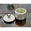 KLEO Marble Salt and Spice Holder with Lid, Small Container