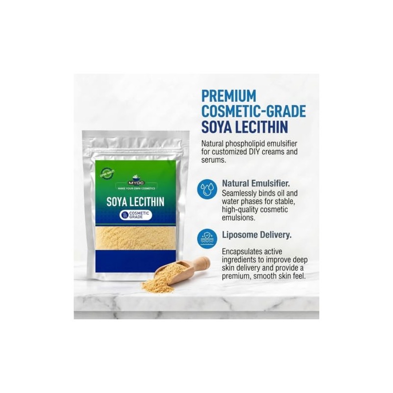 Lecithin – (3.52 oz / 100g) Natural Cosmetic Grade Phospholipid