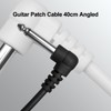 MAXCHEER Guitar Patch Cables, 6 Inch, 1/4" TS Right Angled