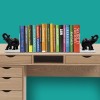 Livevie Elephant Figure Decorative Bookend Non Skid Bookend Heavy Duty