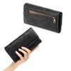 GOIACII Women's Large Leather Wallet with RFID Blocking and 13
