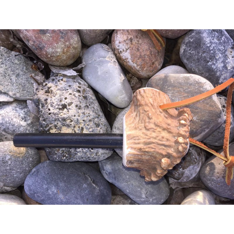 Lost River Leather Elk Antler Handle Ferro Rod Fire Starter