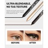 Black Waterline Eyeliner Gel Pencil,6Pcs Cream Sharpenable Gel Eye Liner