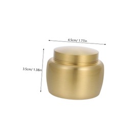 KICHOUSE Portable Sealing Can for Scented Tea Incense Powder Copper Container Dust Moisture-resistant Home Storage for Tea Herbs Convenient Design