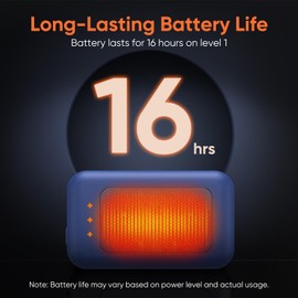 AI Hand Warmers Rechargeable, Reusable Portable Electric Hand Warmer, Fast Intelligent Heating in 1 Second, Gifts for Christmas, Outdoor, Golf, Hunting, Camping Accessories Blue 2Pack