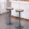 YOUNIKE Bar Stools Set of 2 Counter Height Rustic Wooden