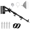 PIOENIMAGE 42" Wall Mount Triangle Boom Arm, Retractable Ring Light