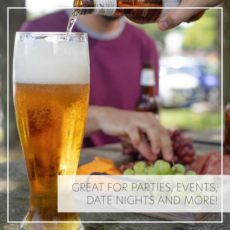 Oversized Extra Large Giant Beer Glass - 53oz - Holds