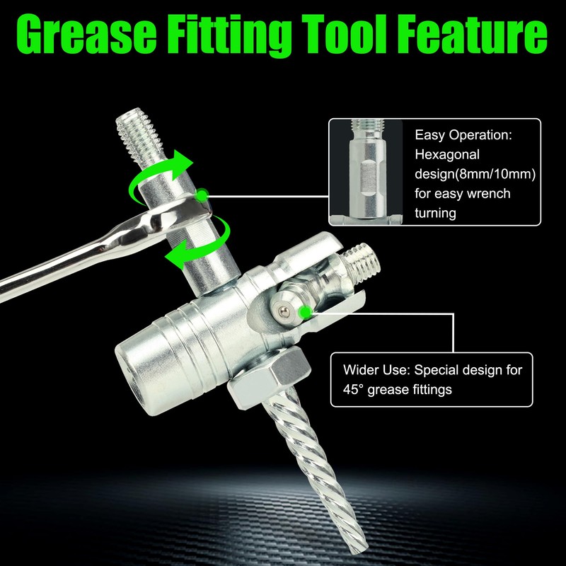 Grease Zerk Cleaner Tool, Grease Fitting Cleaning Tool Zerk Grease