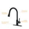 Black Kitchen Sink Faucets with Pull Down Sprayer, Single Handle