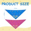 Pack of 2 Pet Triangular Scarf, Birthday Printed Triangular Scarf,
