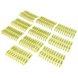 100 Pieces Sheep Ear Tags with Letters Lamb Ear 001-100 Number Plastic Livestock Tag Integrated Colorfast Cattle Ear for Cattle Cows Sheep Goats - Animal Identification Ear