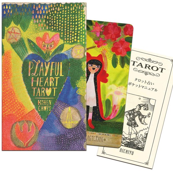 Tarot Card Divination Playful Heart Tarot with Japanese Explanation "Pocket Manual" Weight Rider Edition