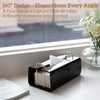 Acrylic Tissue Box Holder Rectangle​ with Curved Design - Decorative