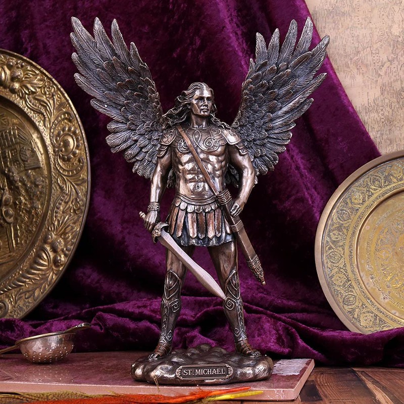 Nemesis Now Saint Michael Figurine 27.5 cm Bronze Resin One