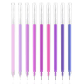 EooUooIP Gel Ink Pens, Pack of 6 Gel Pens, Gel Ink Pens, Smooth Writing Pens with Handle, High-Quality Series Ballpoint Pen for Inserting in for Journaling and Notes