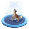 Peteast Dog Splash Pad 51" Anti-Slip Dog Pool for Large