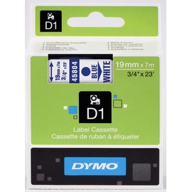DYMO D1 Tape 19mm Blue on White