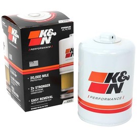 K&N Filtro de aceite premium: protege tu motor: compatible con Nissan Select 2015-2018 (Titan XD), HP-3005