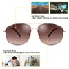 zooxsky Bifocal Reading Sunglasses for Men Women Classic Aviator Bi-focal