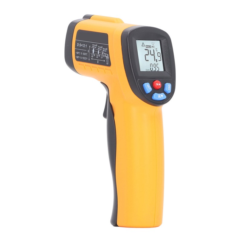 Industrial Infrared Thermometer LCD Digital Handheld Temperature Measuring Gun for