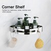 304 Stainless Steel Hollow Triangular Corner Shelf Shampoo Storage Rack