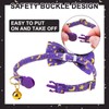 EXPAWLORER Breakaway Cat Collar with Bells- 2Pcs Adjustable with Bowtie