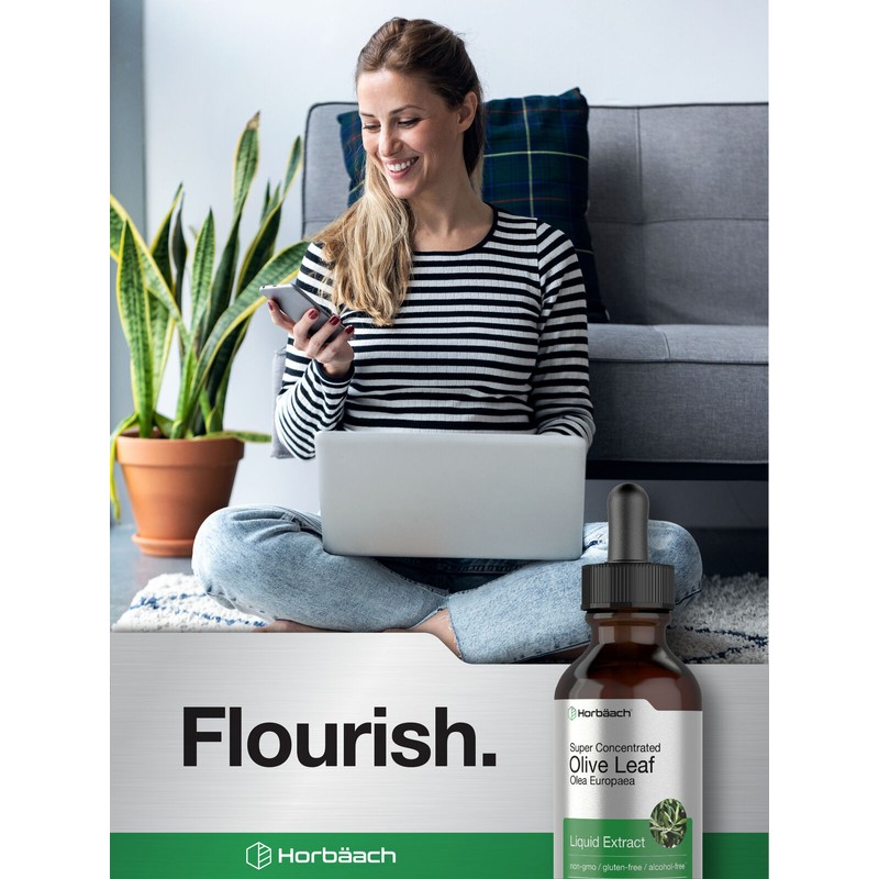 Horbäach Olive Leaf Extract Liquid | 2 fl oz |