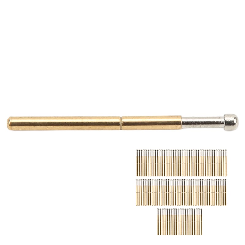 100 Pcs Probe Pins Big Round Head Type P125‑D Electronic