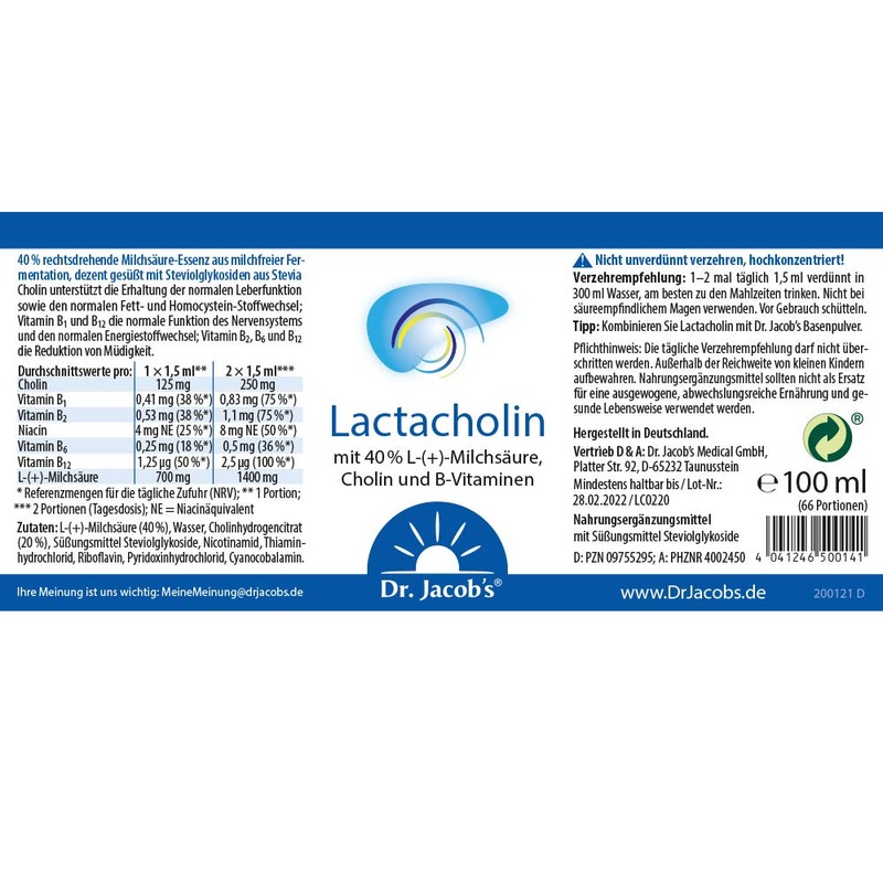Lactac Holin Doctor Jacob's Drops 100 ml